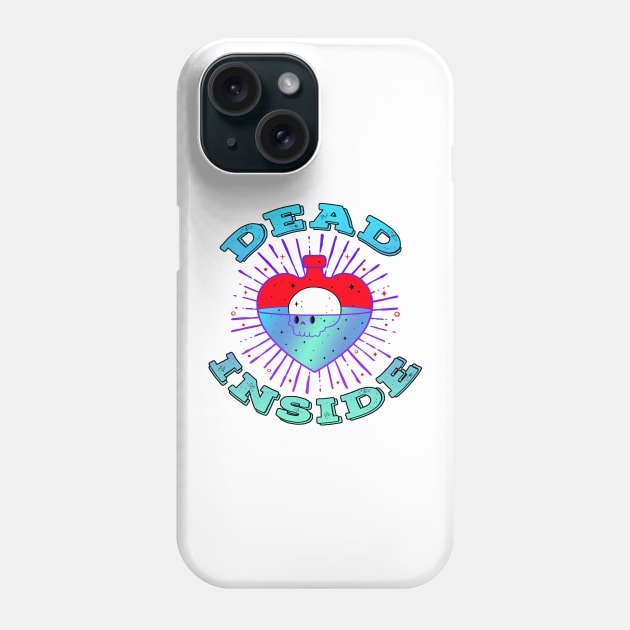 Dead Inside Blue Phone Case by Shawnsonart