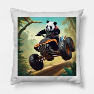 Panda Kart Pillow