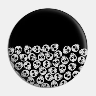 Half A Pile Of Skulls Pin