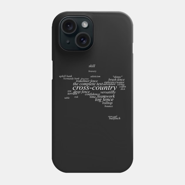 Equestrian Dictionary - Cross-country Phone Case by ThunderboltFire