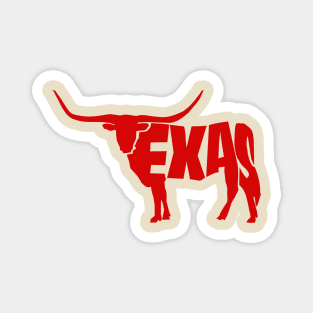 Texas Longhorn (Red) Magnet