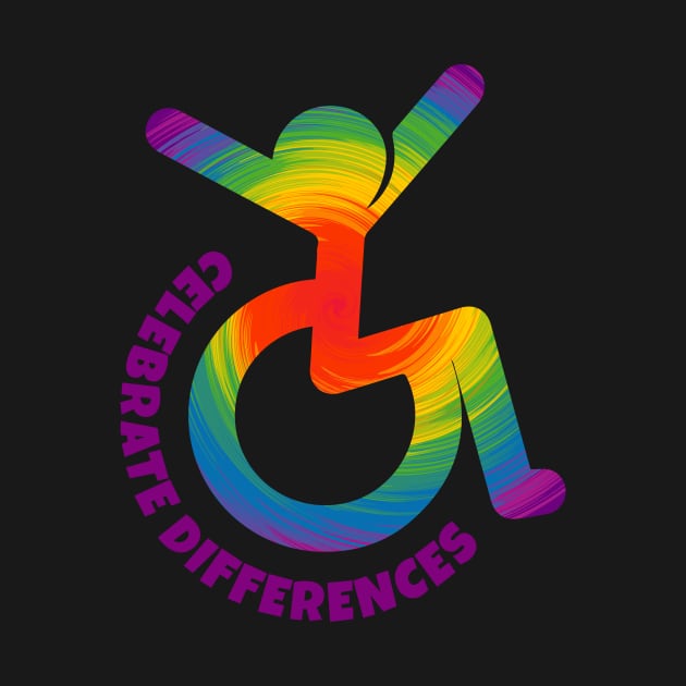 Celebrate Differences - Wheelchair Icon by Teamtsunami6