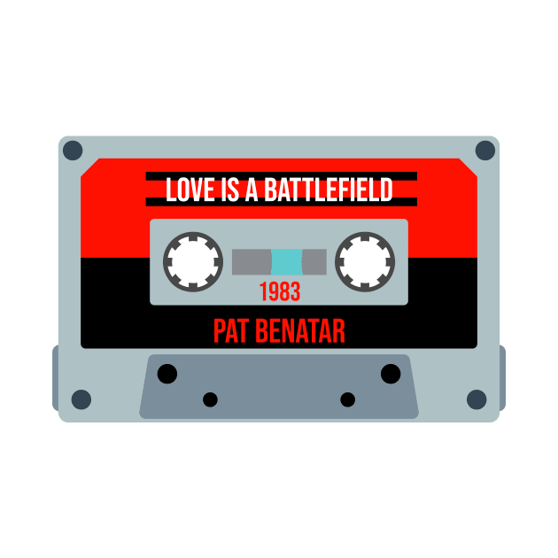 Pat Benatar Classic Retro Cassette by PowelCastStudio