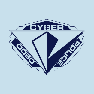 Cyber Police Badge - Blue T-Shirt