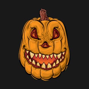 Scary Pumpkin Halloween T-Shirt