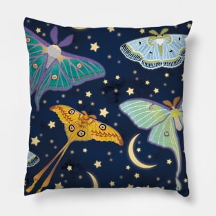 Moon Moths Pillow