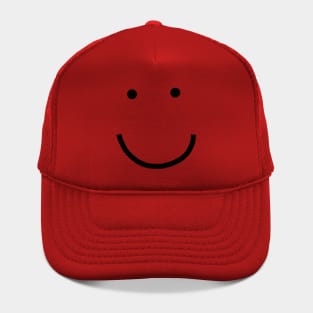 Minimal Smiley Face Graphic Hat