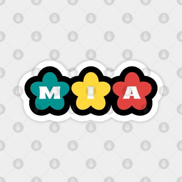 Mia name Magnet by Tshirtiz