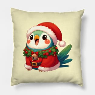 Christmas Parrot Santa Pillow