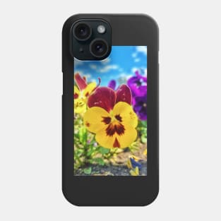 Yellow Viola Flower Phone Case