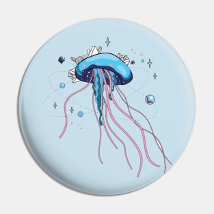 Cosmic jellyfish Pin