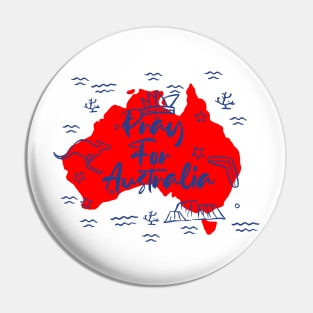 Pray for australia Pin