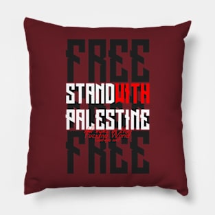 Free Free Palestine - Stand with Palestine Pillow