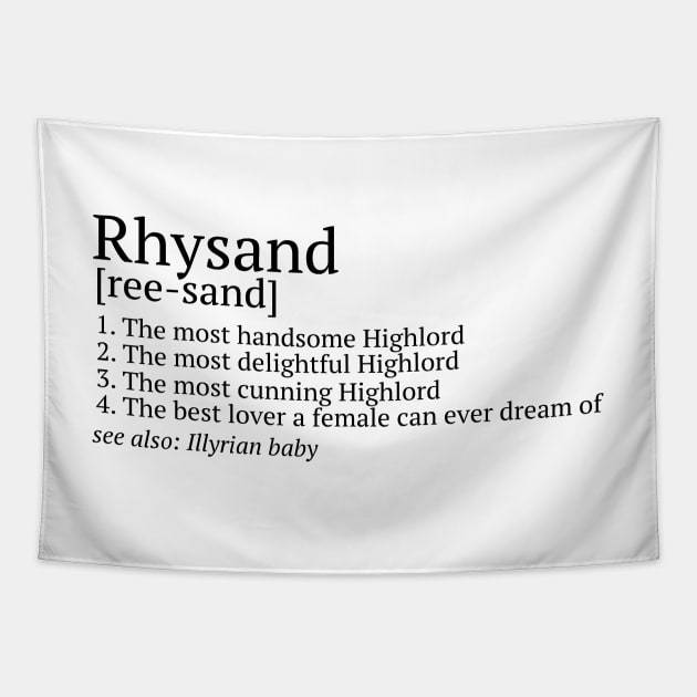 Rhysand Pronunciation Tapestry by baranskini