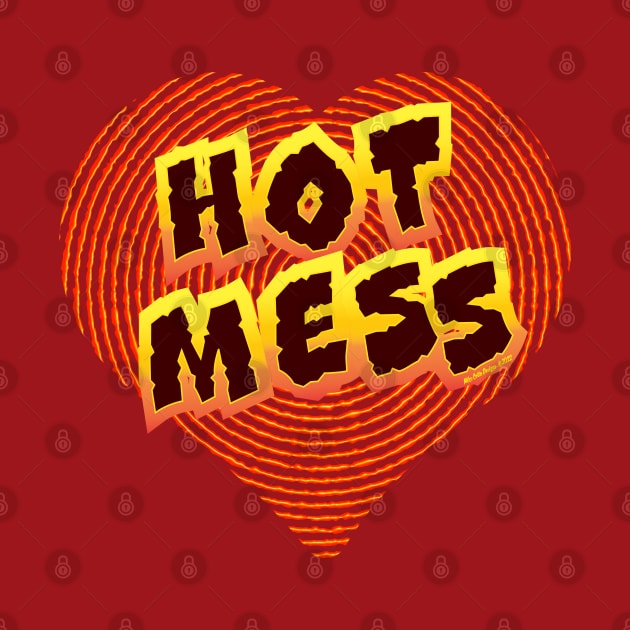 Hot Mess Heart by MikeCottoArt