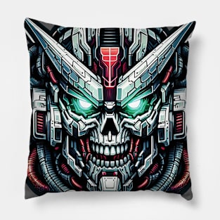 Biomech Skull S01 D69 Pillow