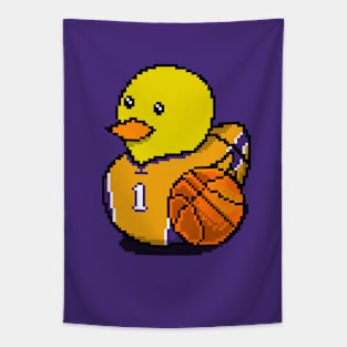 Lakers Basketball Rubber Duck Tapestry