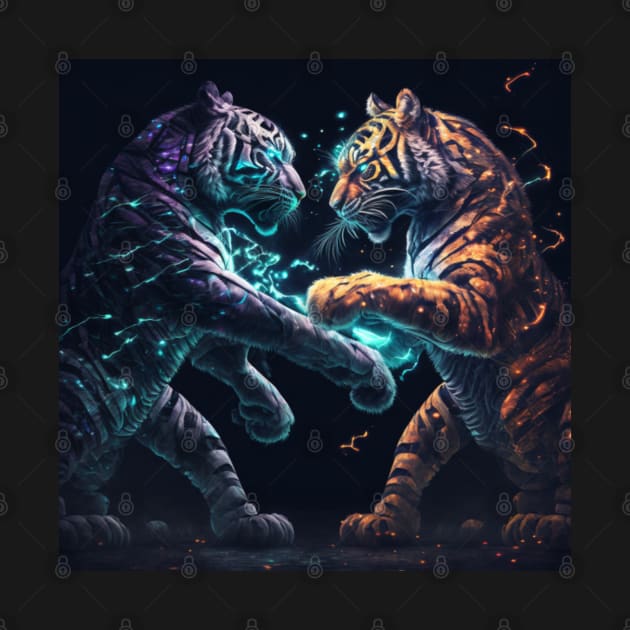 Tigers face to face by Newtaste-Store