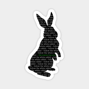 Follow The White Rabbit - The Matrix Has You Magnet