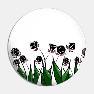 Dice Flowers - Colour, Black Pin
