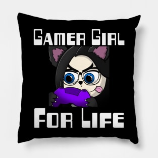 Gamer Girl For Life Pillow