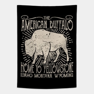 American Buffalo Home To Yellowstone Tapestry