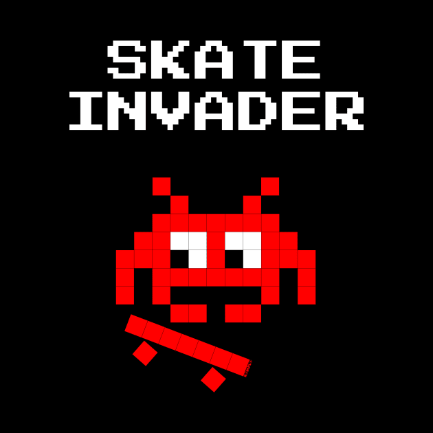 Skate Invader by KOMPLO