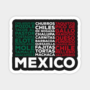 Mexican Food Mexico Flag Taco Love Magnet