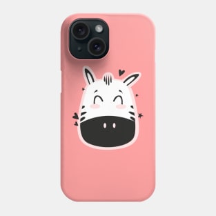 Cute Zebra Art Drawing Phone Case