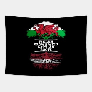 Welsh Grown With Latvian Roots - Gift for Latvian With Roots From Latvia Tapestry