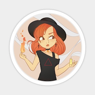 Fire Witch - Chibi Magnet