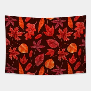 Autumn leaves watercolor Tapestry