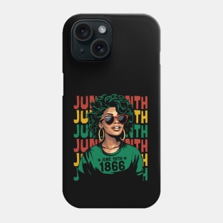 Black History Juneteenth Art for Men, Women, Girls Phone Case