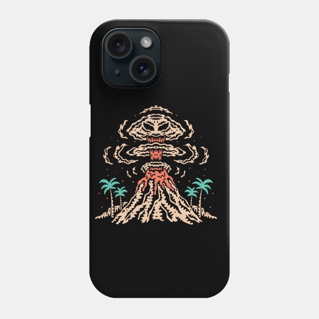 Volcano Skull Explosion Phone Case by Mako Design 