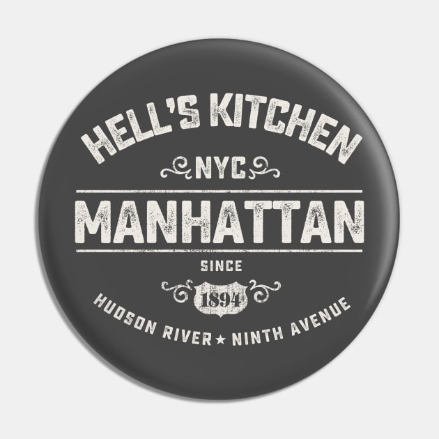 NYC Hell's Kitchen Pin by Designkix