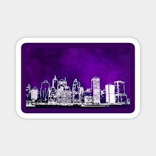 Purple Manhattan Magnet