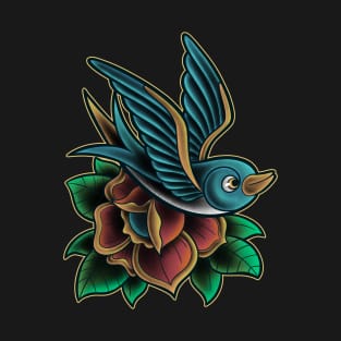 Sparrow Tattoo Oldschool T-Shirt