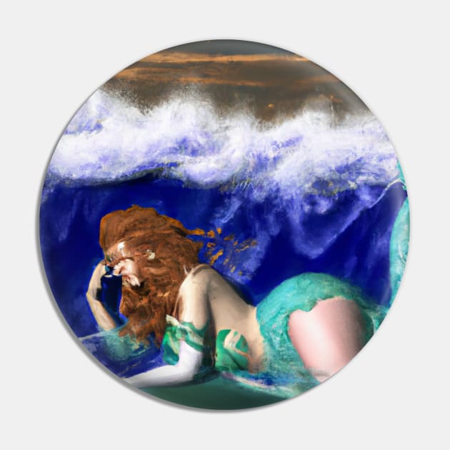 The Mermaid sleeping in the ocean waiting humans who love the ocean and nature Pin by OMjan