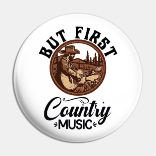 Country Music Retro Classic Pin