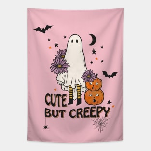 Cute But Creepy Halloween Ghost Tapestry