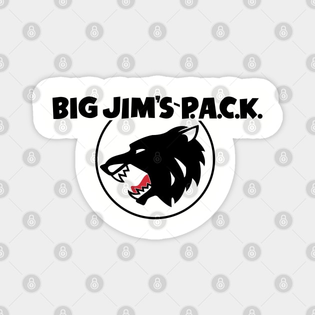 Big Jim's Wolf Pack Magnet by HustlerofCultures