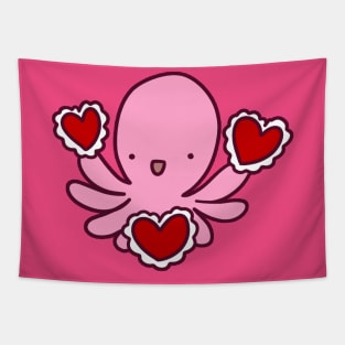 Valentine Octopus Tapestry