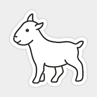 "Graceful Goat Silhouette Sticker" Magnet