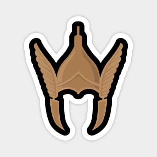 Realistic winged viking helmet Magnet