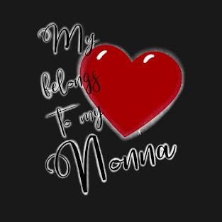 My Heart Belongs to Nonna T-Shirt