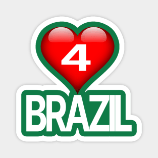 Love for Brazil Magnet