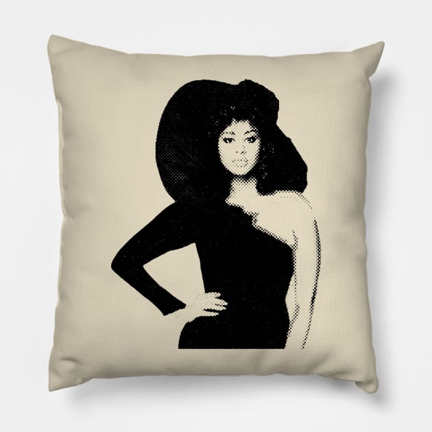 Phyllis Hyman Halftone Pillow by Resdis Materials