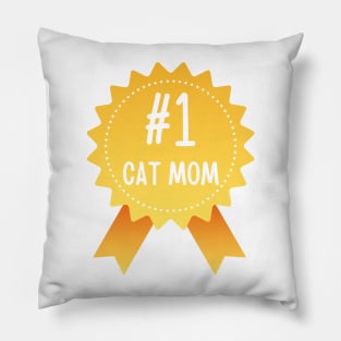 Number 1 Cat Mom Pillow