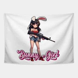 Tactical Bunny Girl Tapestry