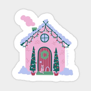 Christmas Cottage Magnet